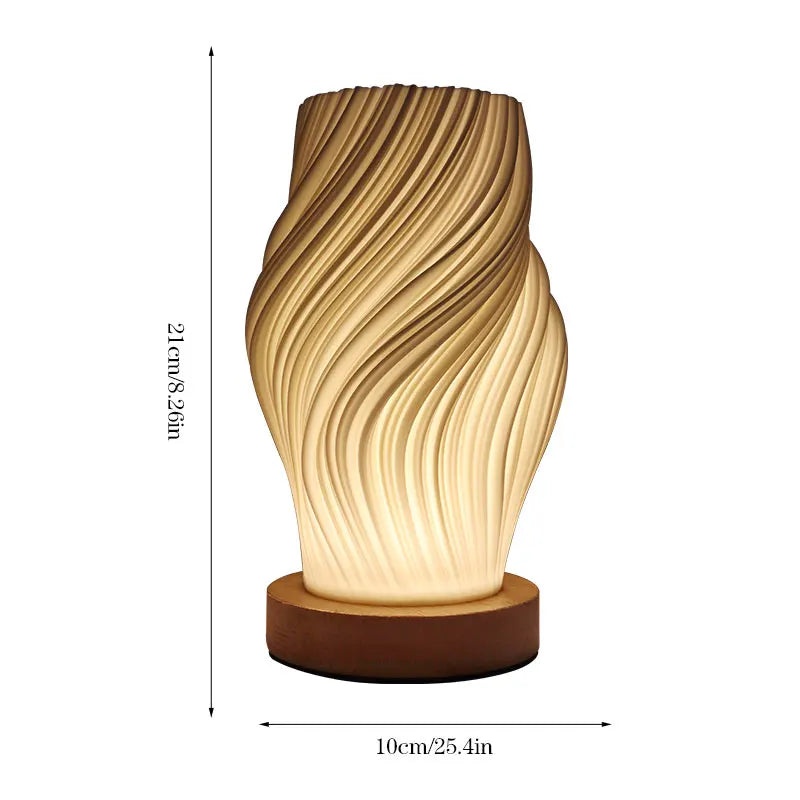 Modern Minimalist Design Table Lamp, Button Control, 3-Level Dimming with Wooden Base, Suitable for Study Rooms, Living Rooms, Offices, Dorms, Etc.