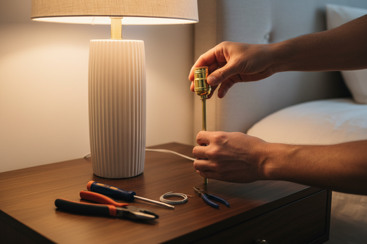 Comment changer une douille de lampe de chevet ?