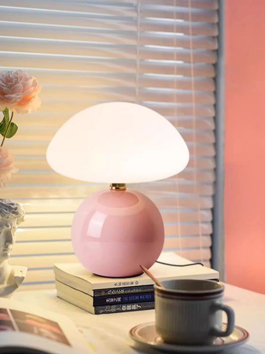 Led Table Lamp for Bedroom Lamp Bedside Table White/Pink/Red/Beige/Orange Stromatolite Moon Desk Mood Light Room Decorating Item