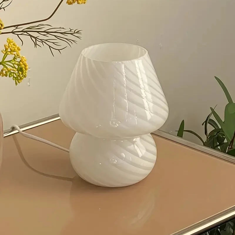 Glass Mushroom Lamp Nordic Internet Famous Style European Living Room Bedside Ambience Lamp