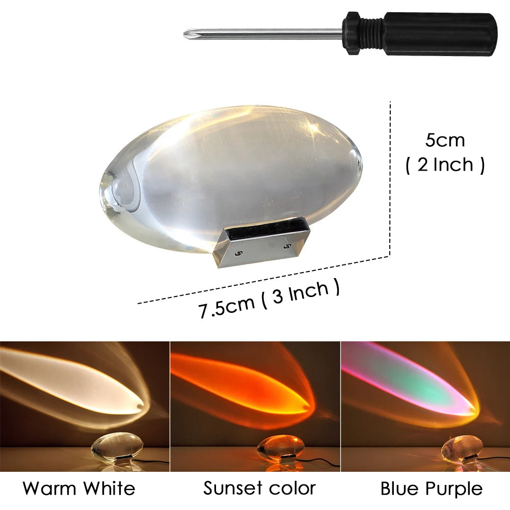 Italian Designer Table Lamp Led Crystal Eye of the Sky Free Shipping Egg-Shaped Lamps Living Bedroom Decor Light Night Projector