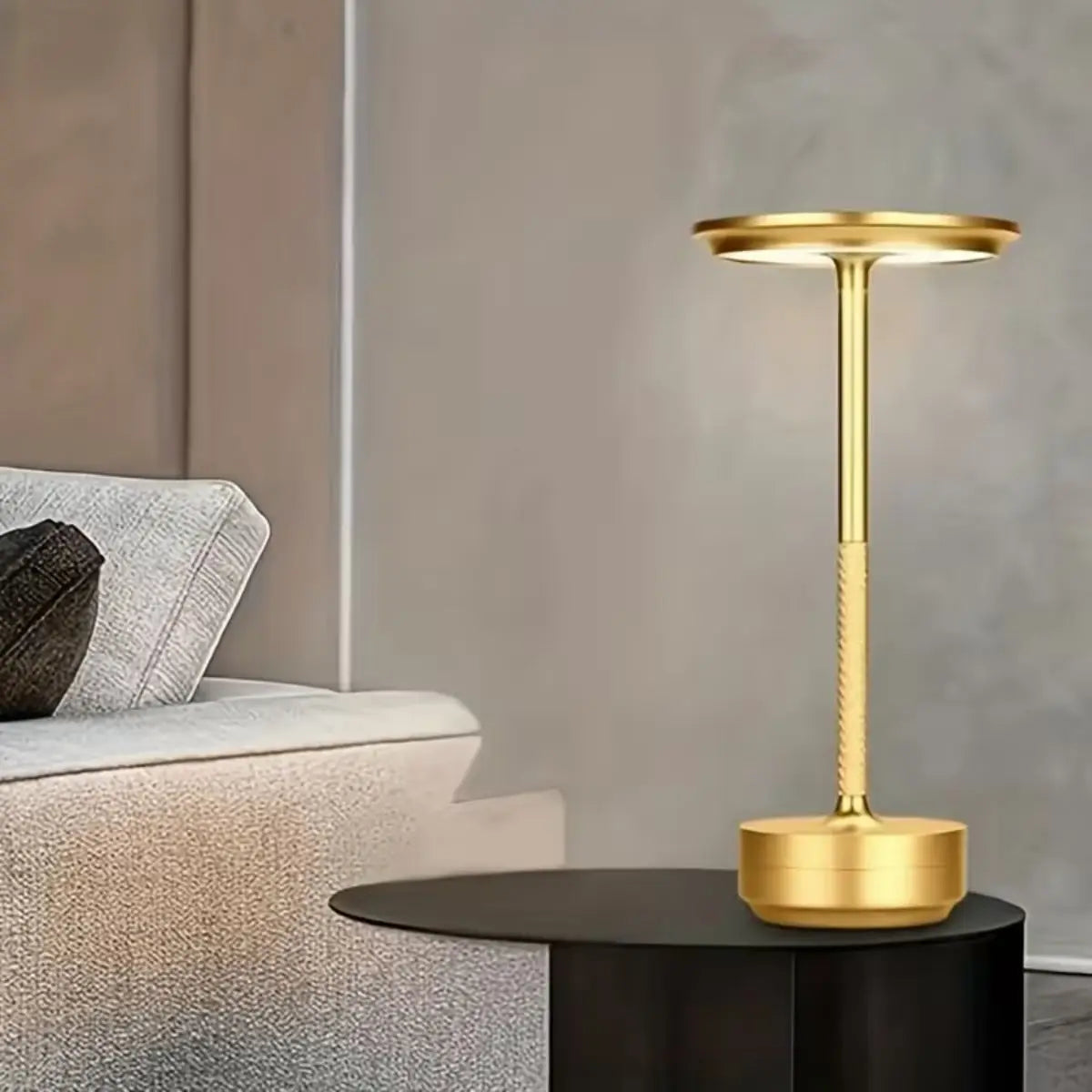 1Pc USB Rechargeable LED Desk Lamp Touch Dimming USB Portable Charging Coffee Shop Bar Retro Decoration Atmosphere Night Light