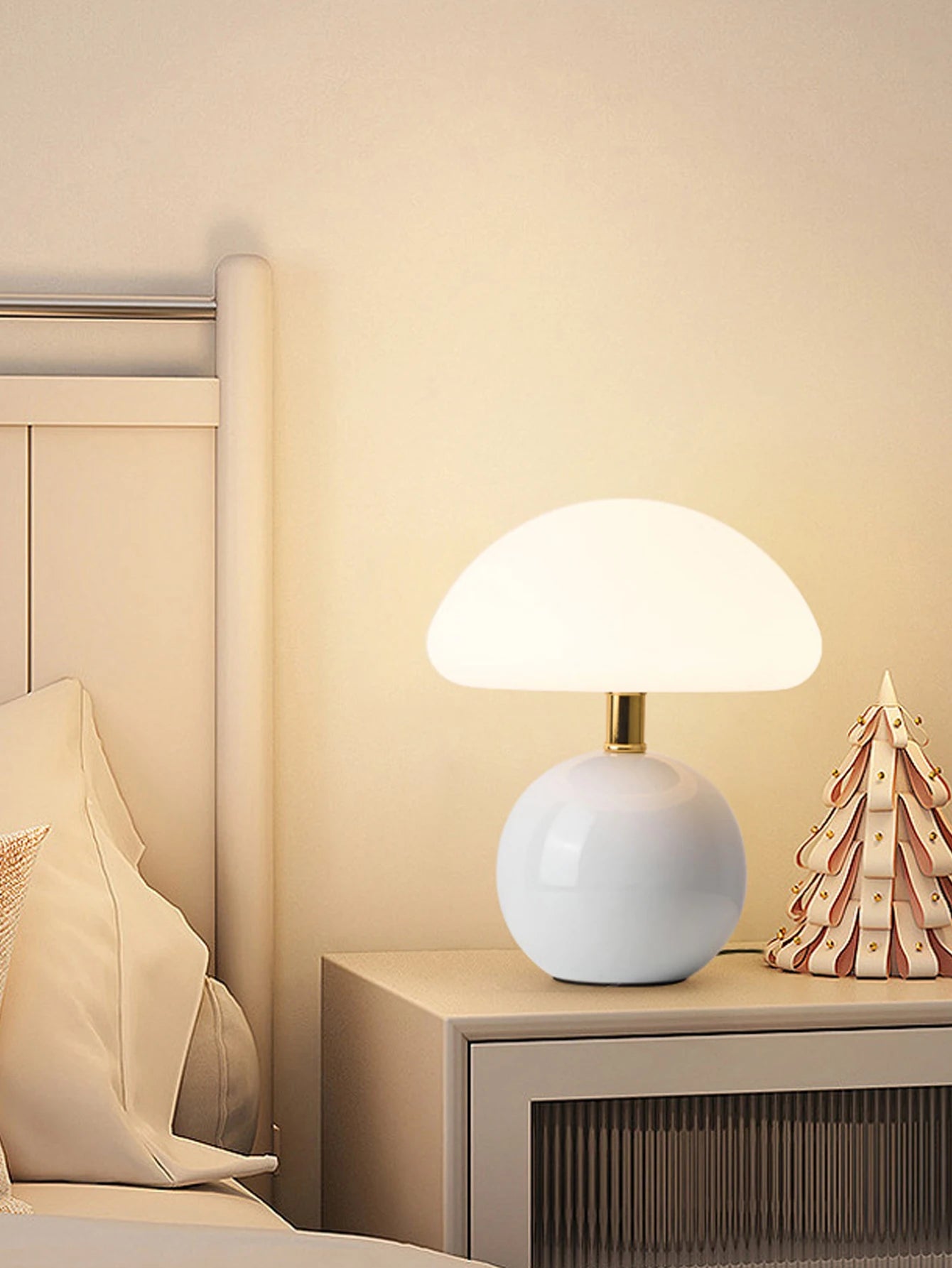 Led Table Lamp for Bedroom Lamp Bedside Table White/Pink/Red/Beige/Orange Stromatolite Moon Desk Mood Light Room Decorating Item