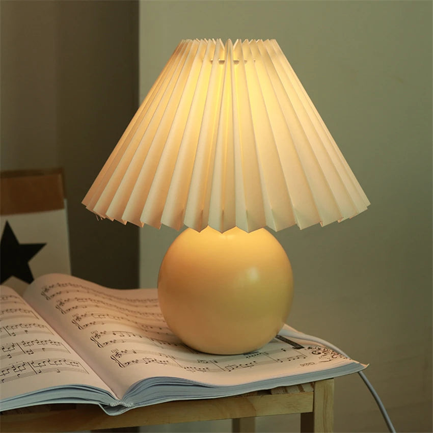 Modern Nordic Ceramics Table Lamp Bedroom Bedside Lamps Led Desk Lamp Lampada Nightstand Lighting Home Deco Table Light Fixtures