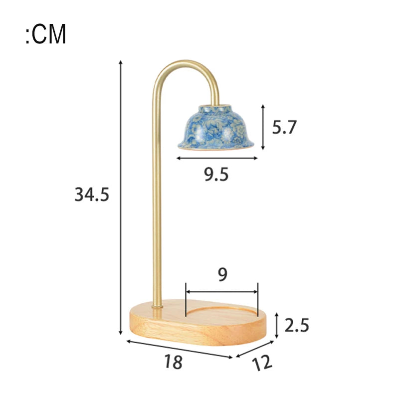 Ceramic Desk Lamp USB Powered Three-Color Lights Table Lamp Dimmable Brightness Night Light Bedside Lamp for Bedroom Home