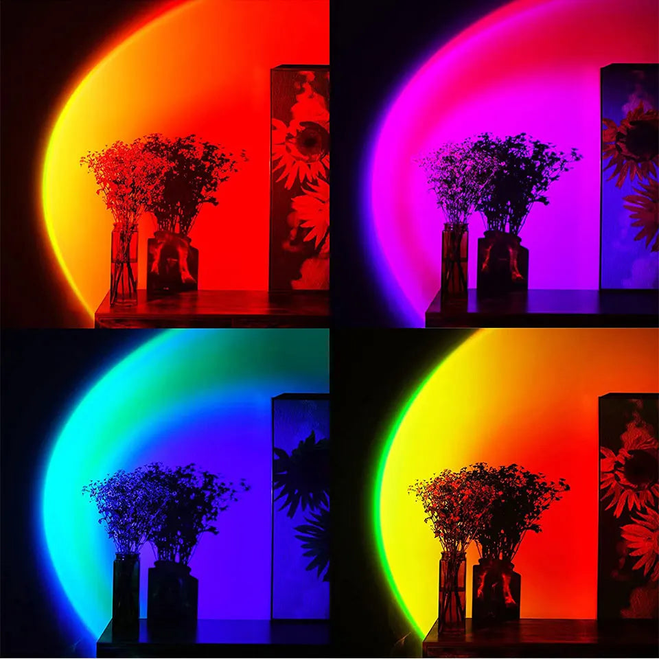 Lampe de chevet projection plafond