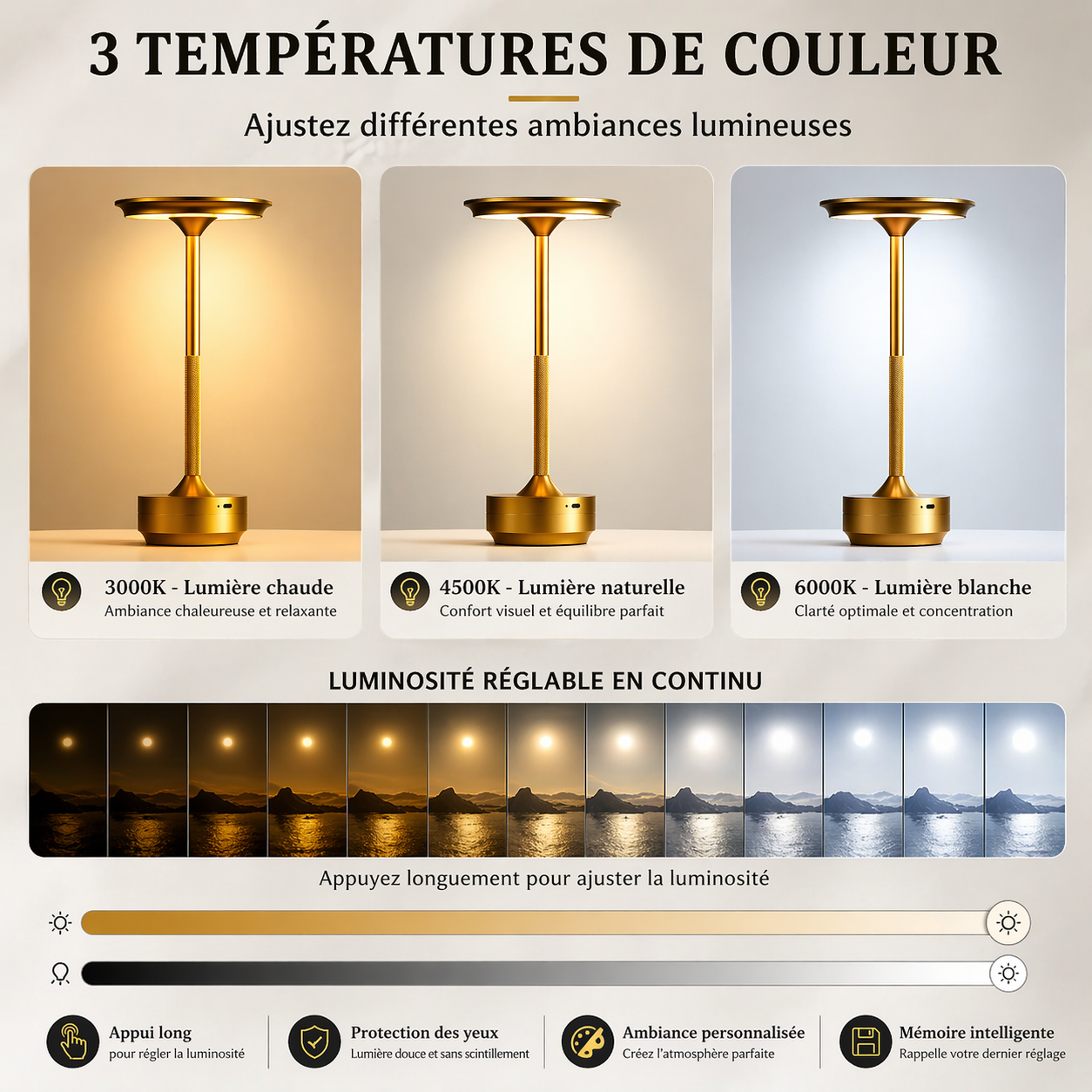 Lampe de chevet tour