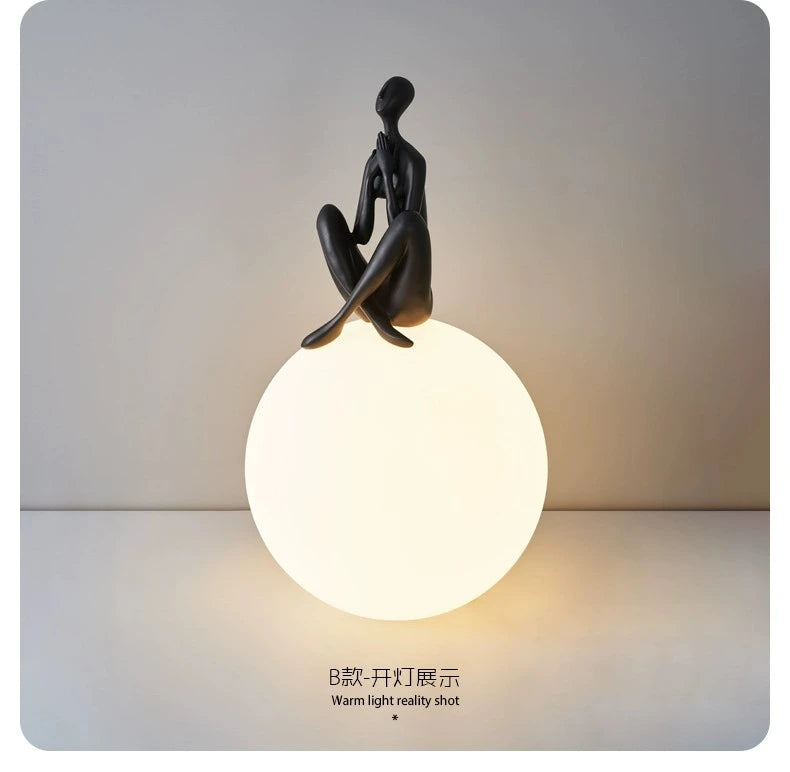 Lampe de chevet sculpture