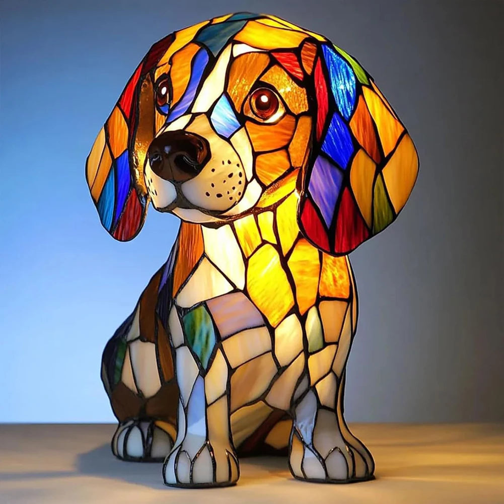 Lampe de chevet style chien