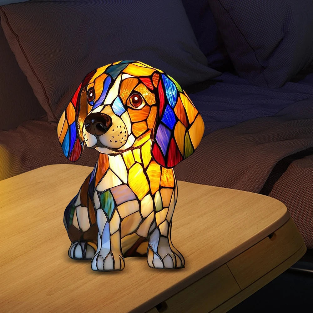 Lampe de chevet style chien