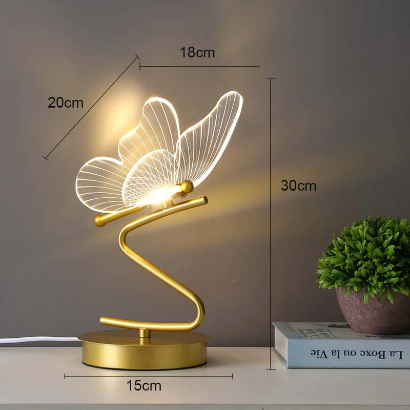 Lampe de chevet papillon Zeus