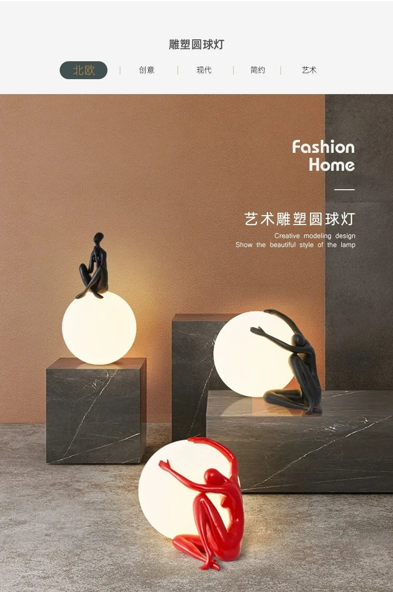 Lampe de chevet sculpture
