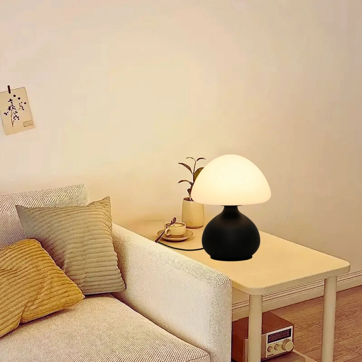 Lampe de chevet forme champignon