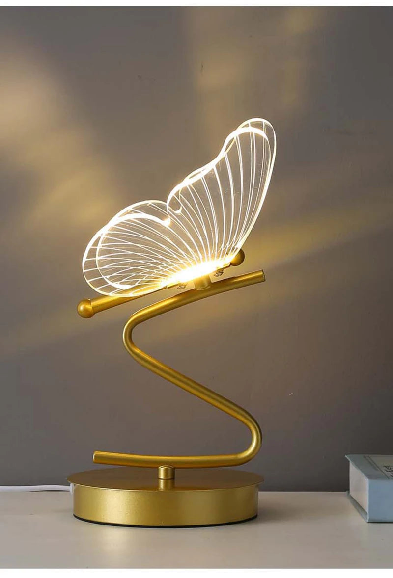 Lampe de chevet papillon Zeus