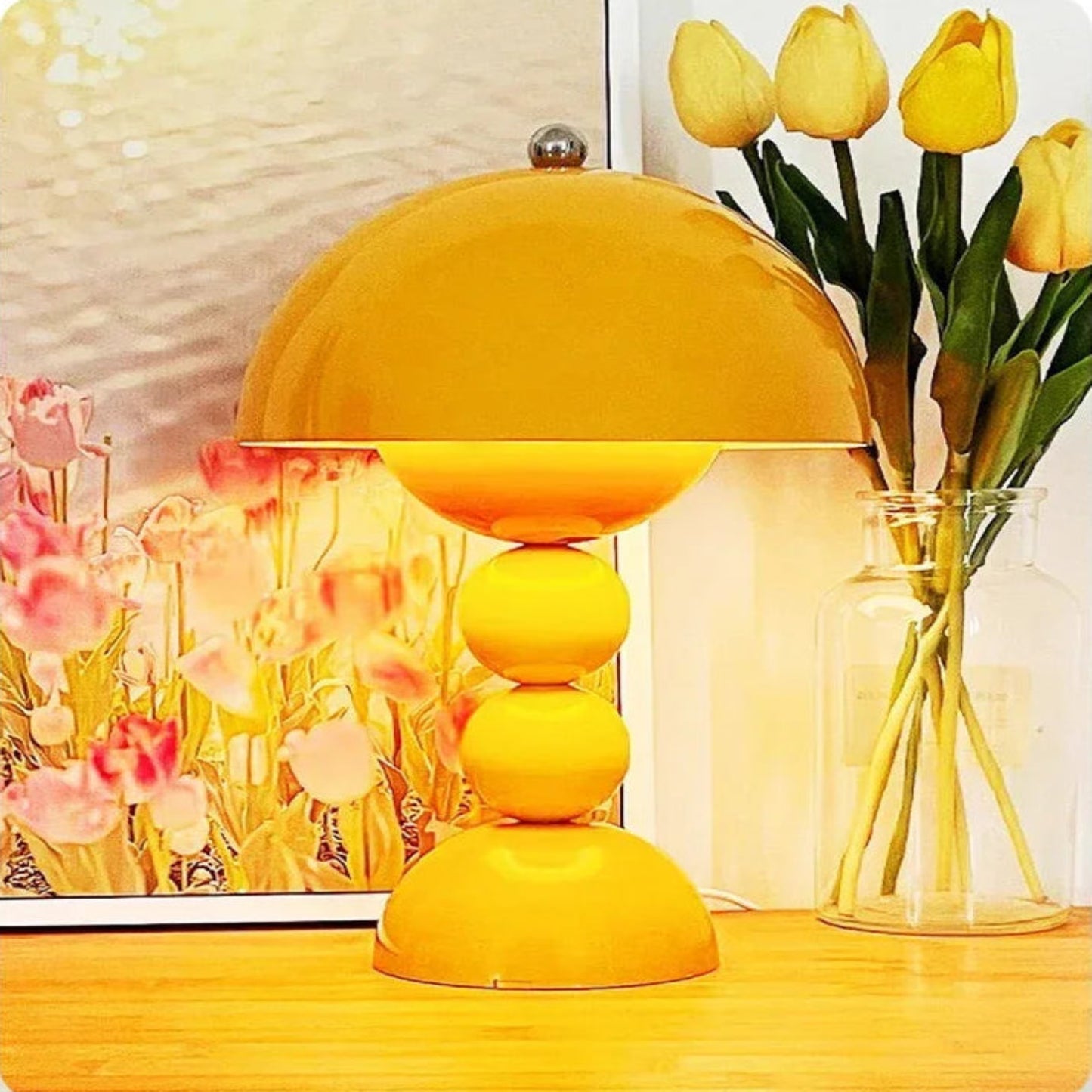 Lampe de chevet fleur