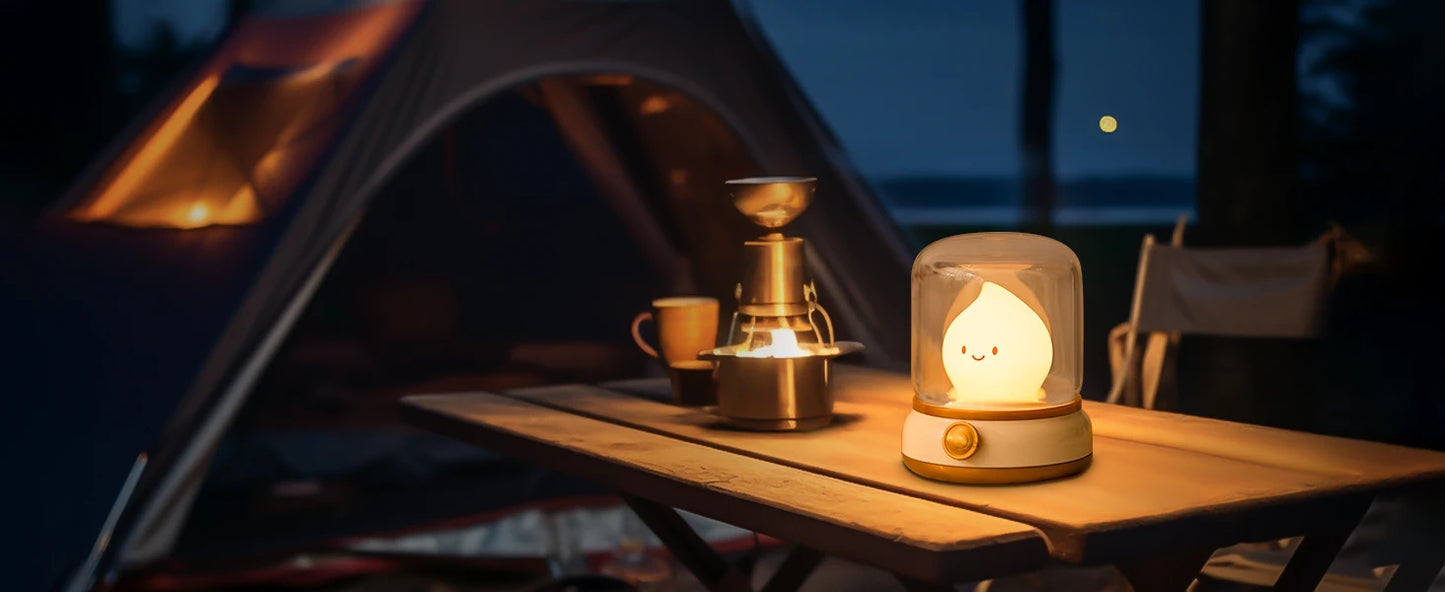 Lampe de chevet flamme