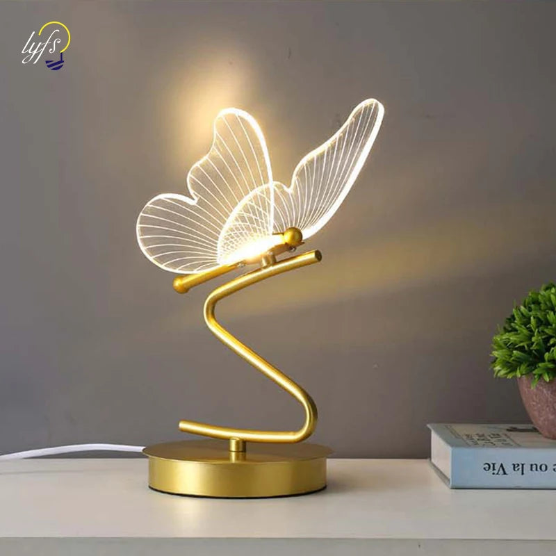 Lampe de chevet papillon Zeus
