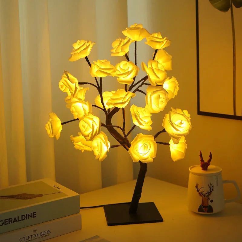 Lampe de chevet Arbre a fleurs