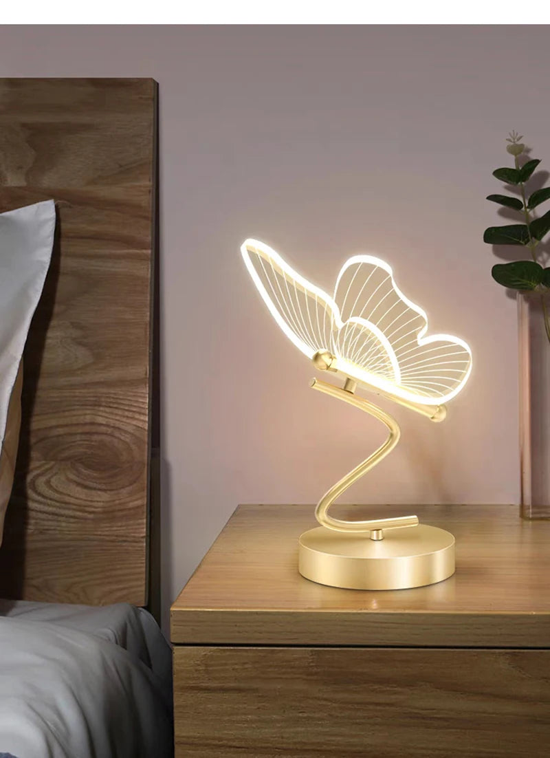 Lampe de chevet papillon Zeus