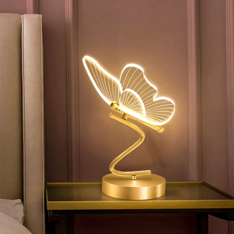Lampe de chevet papillon Zeus