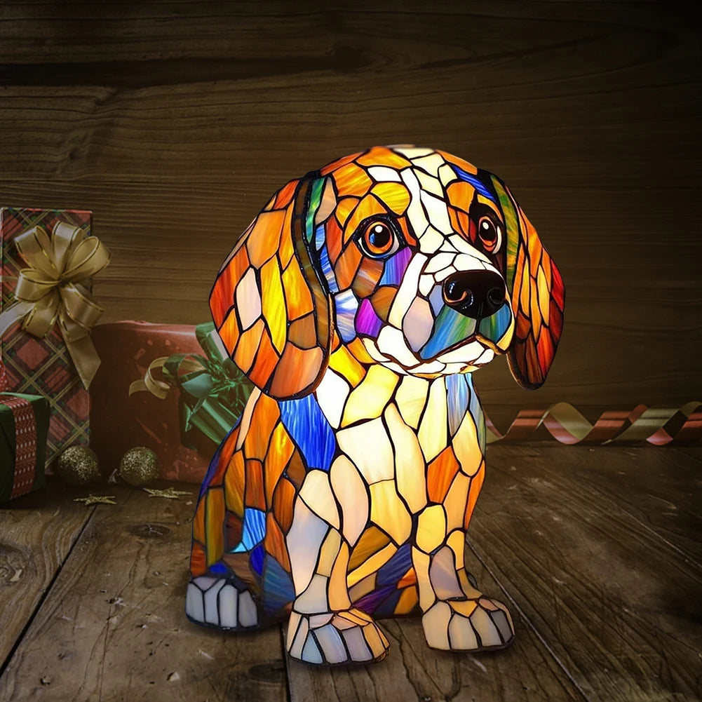 Lampe de chevet style chien