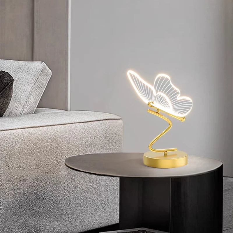 Lampe de chevet papillon Zeus