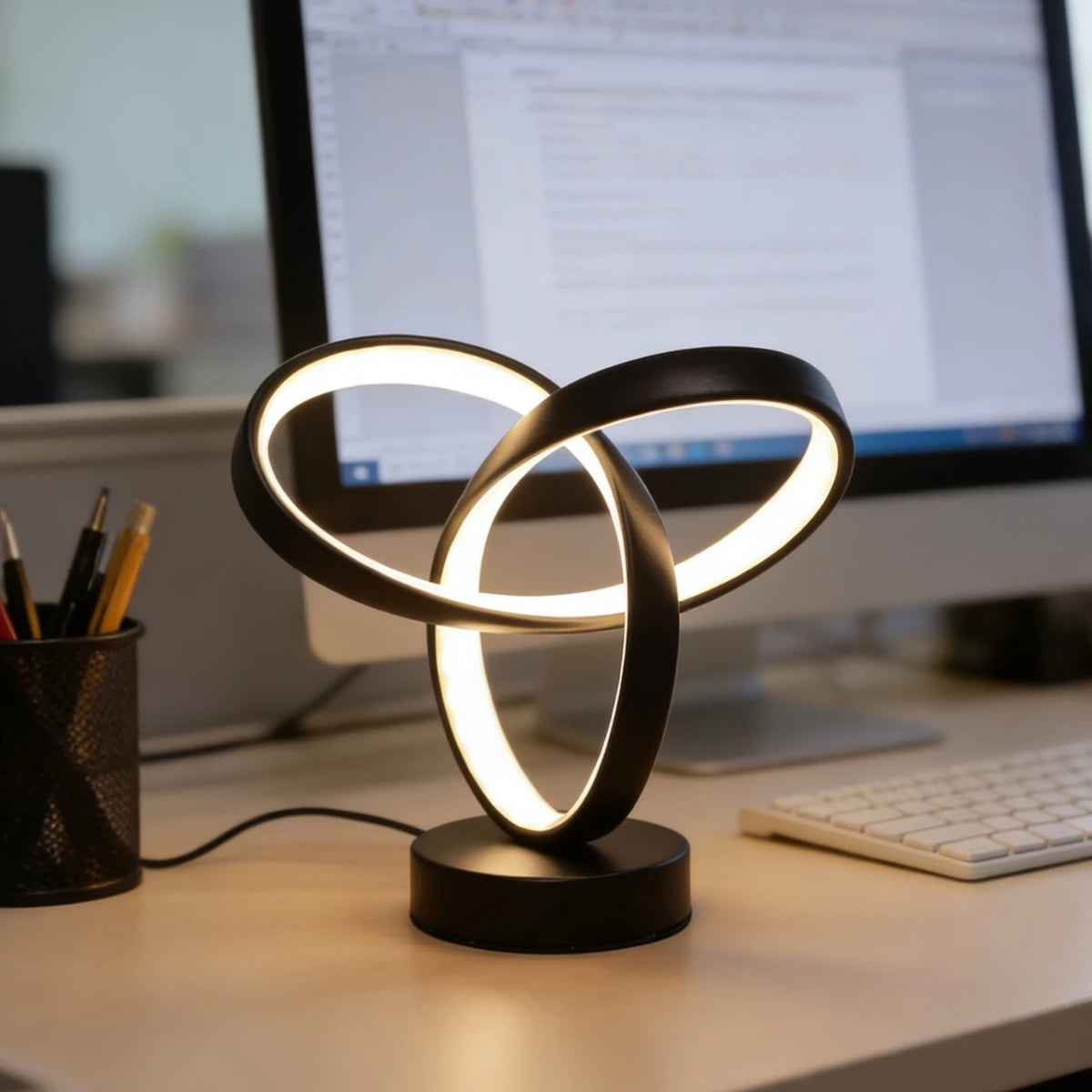 Lampe de chevet spiral