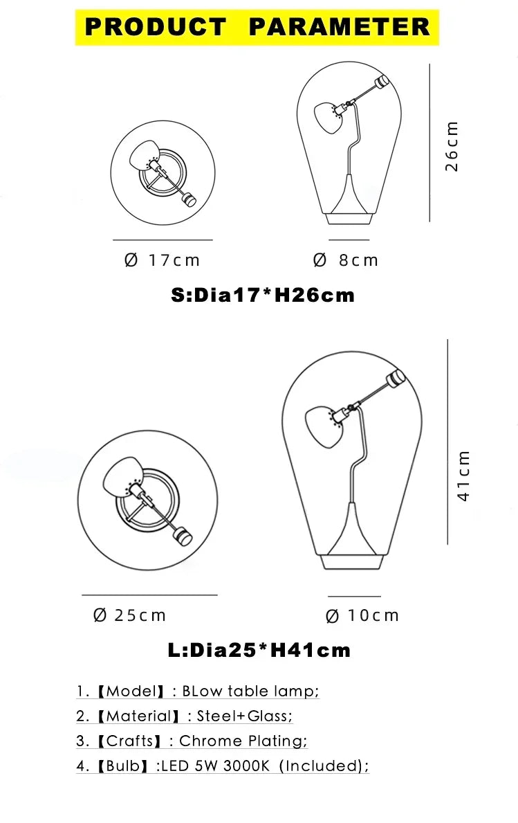 Lampe de chevet Gravity