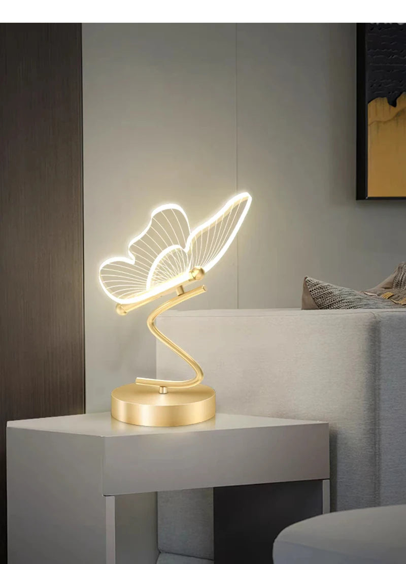 Lampe de chevet papillon Zeus