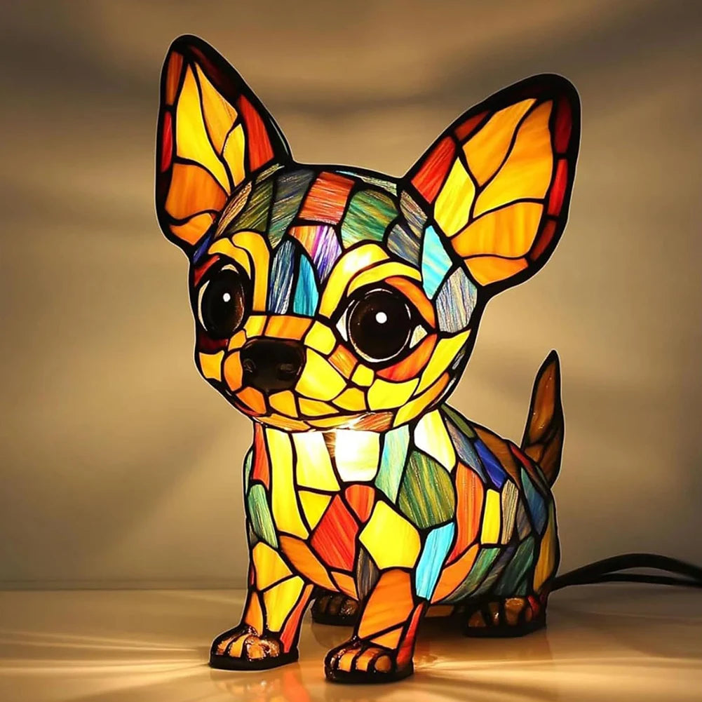 Lampe de chevet style chien