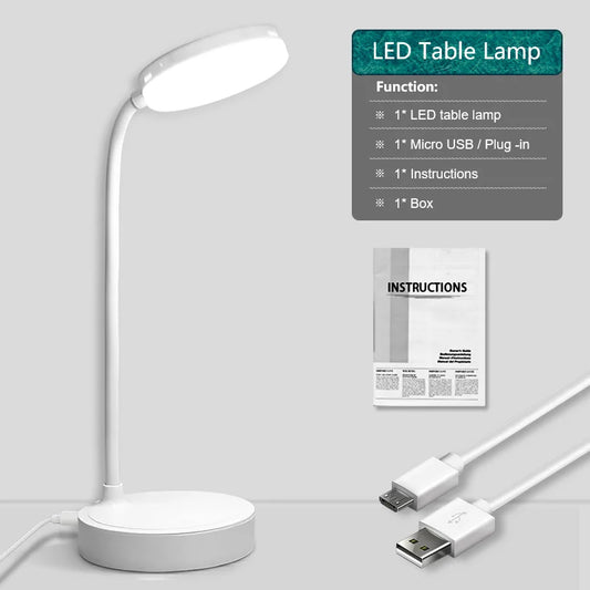 Table Study Lamp Touch 360° Magnetic Rotation Infinite Dimming Night Light Wall Lamp Flashlight Reading Light Bedroom Bedside
