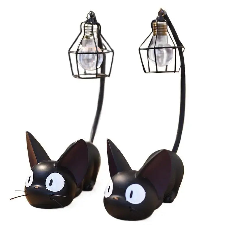 Miniature Cat LED Night Lamp Creative Resin Cat Animal Night Lamp Kitty Table Lamp Children'S Cartoon Room Lamp Decro Home