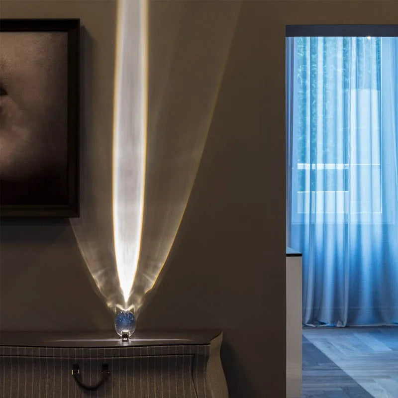 Italian Designer Table Lamp Led Crystal Eye of the Sky Free Shipping Egg-Shaped Lamps Living Bedroom Decor Light Night Projector
