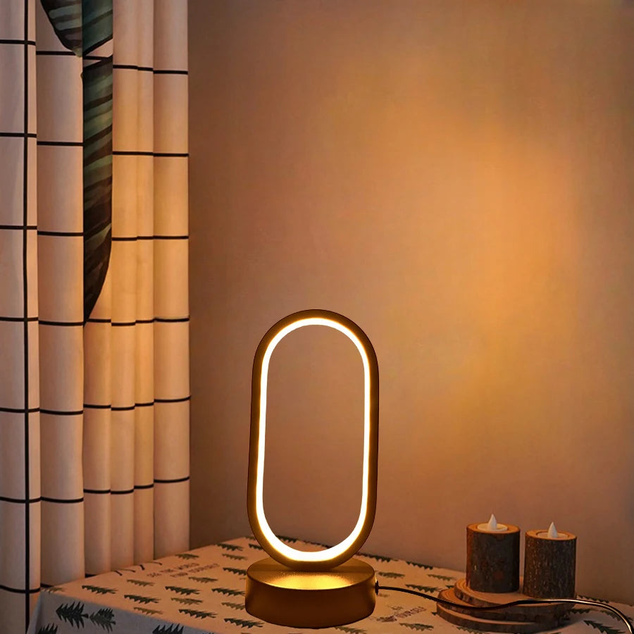 Led U-Shaped Lamp Bedroom Bedside Decorative Lamp Family Living Room Study LED Night Lighting