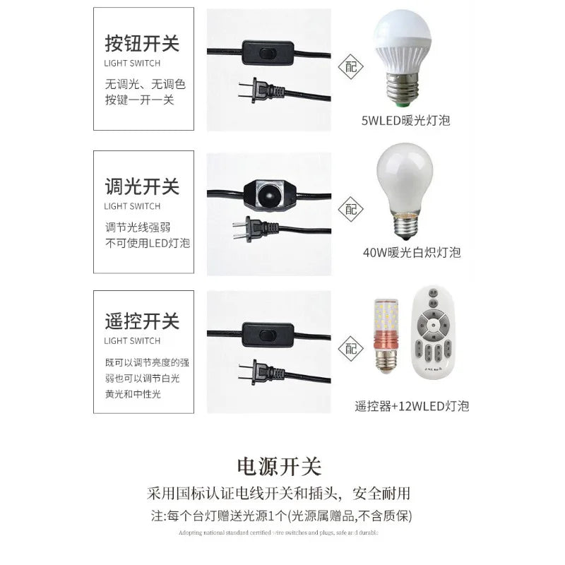 American Ceramic Table Lamps Blue Kiln Changing Color Desk Light for Living Room Bedroom Bedside Lamp Home Decoration Ornaments