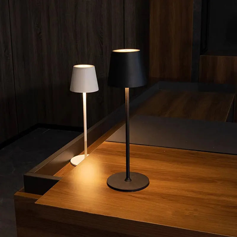 Retro LED Lamp Touch Three-Color Temperature USB Rechargeable Decorative Table Lamp for Bar Restaurant Bedroom Living R